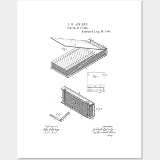 Temporary Binder Vintage Patent Hand Drawing Posters and Art